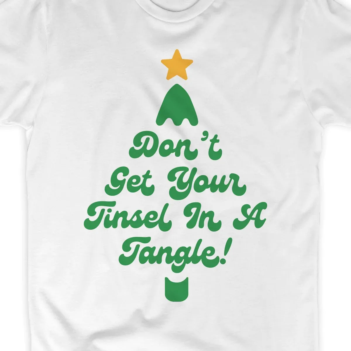 Don't Get Your Tinsel in a Tangle design close-up