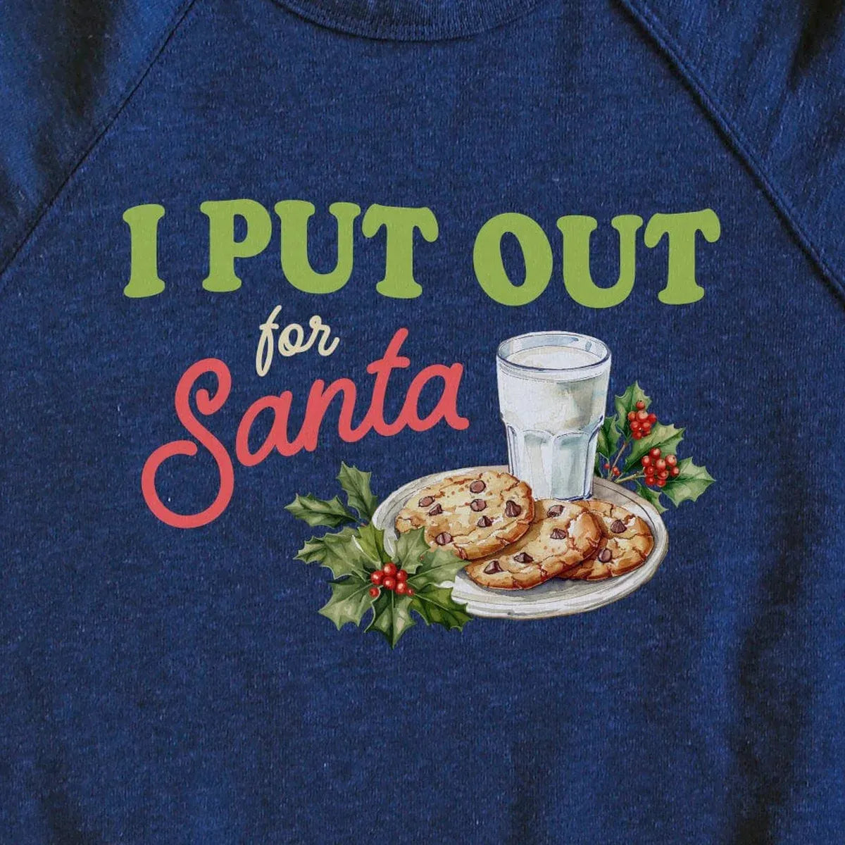 I Put Out for Santa design close-up