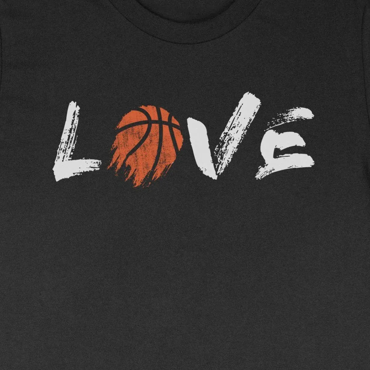 Love Basketball design close-up