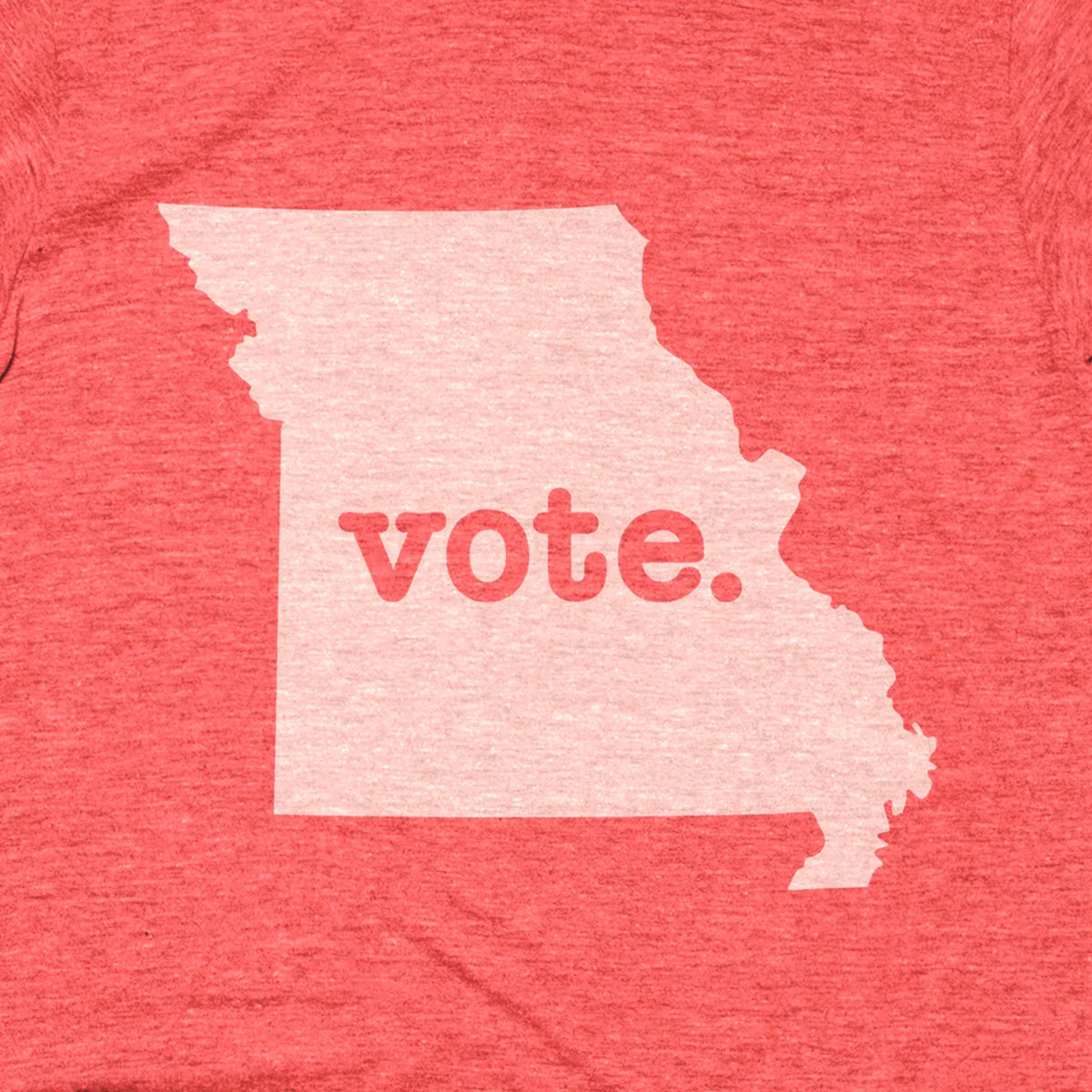 Missouri Vote Home T design close-up