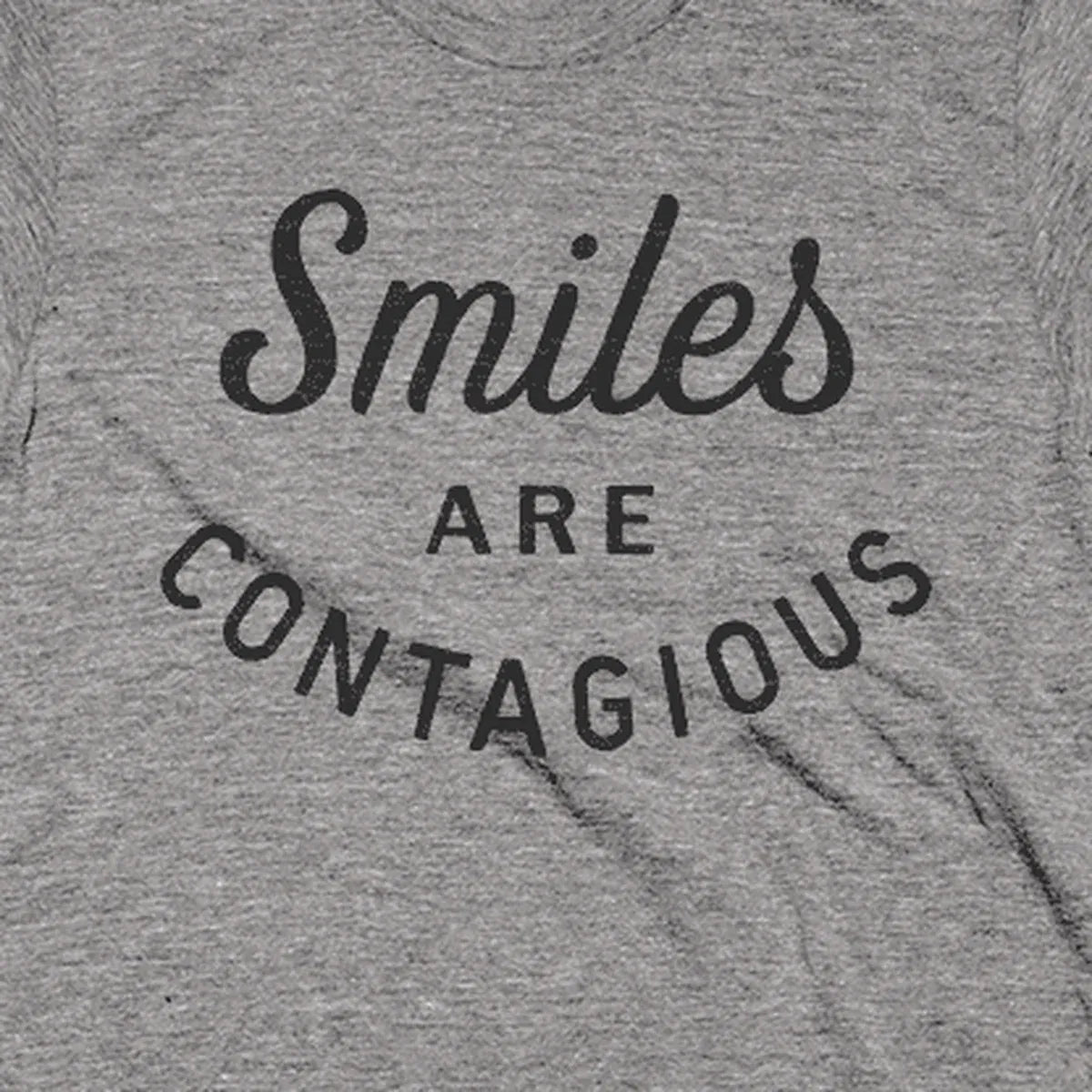 Smiles Are Contagious design close-up