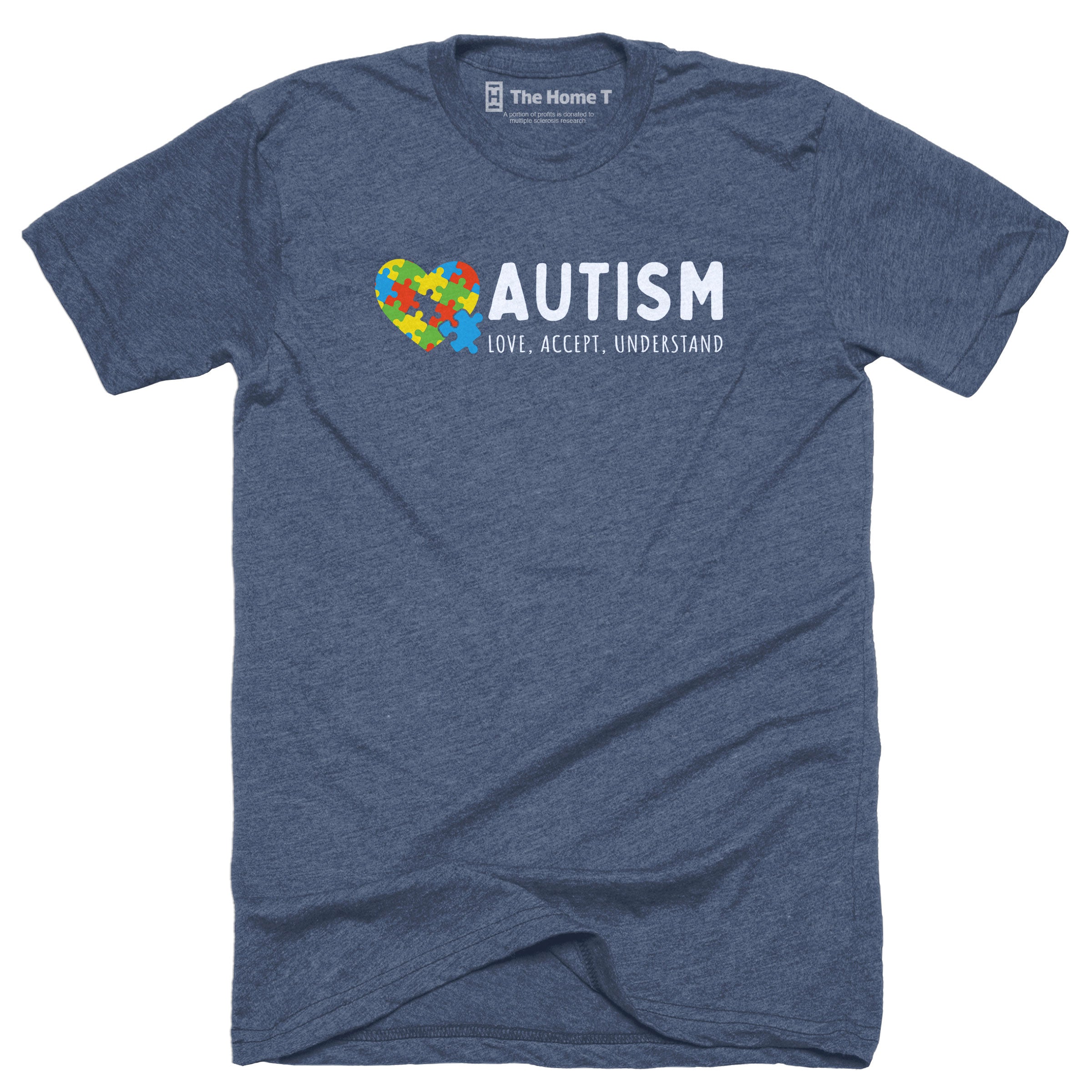 Love Accept Understand Puzzle Heart Cause T-Shirt The Home T Size: S