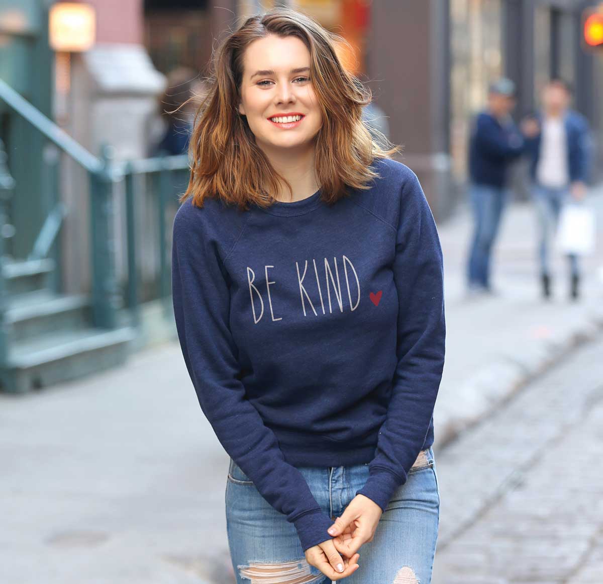 Be Kind Heart Sweatshirt The Home T