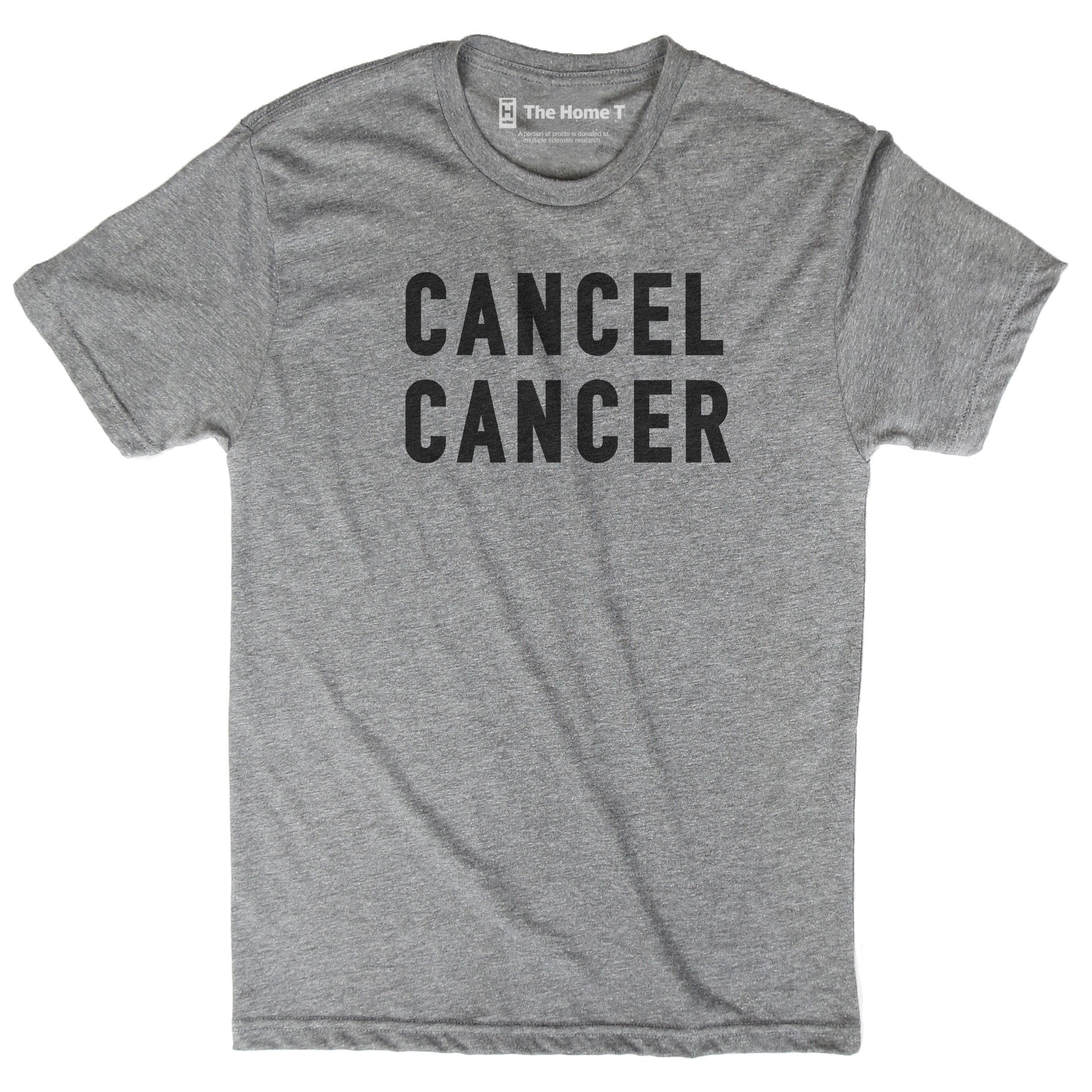 Cancel Cancer The Home T XS Crew Neck Athletic Grey