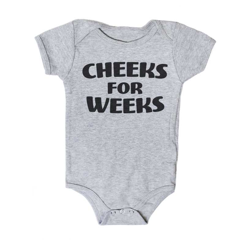 Cheeks For Weeks Onesie