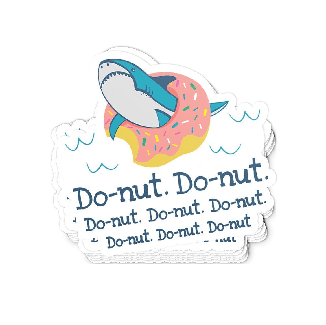 Do-nut Shark Sticker