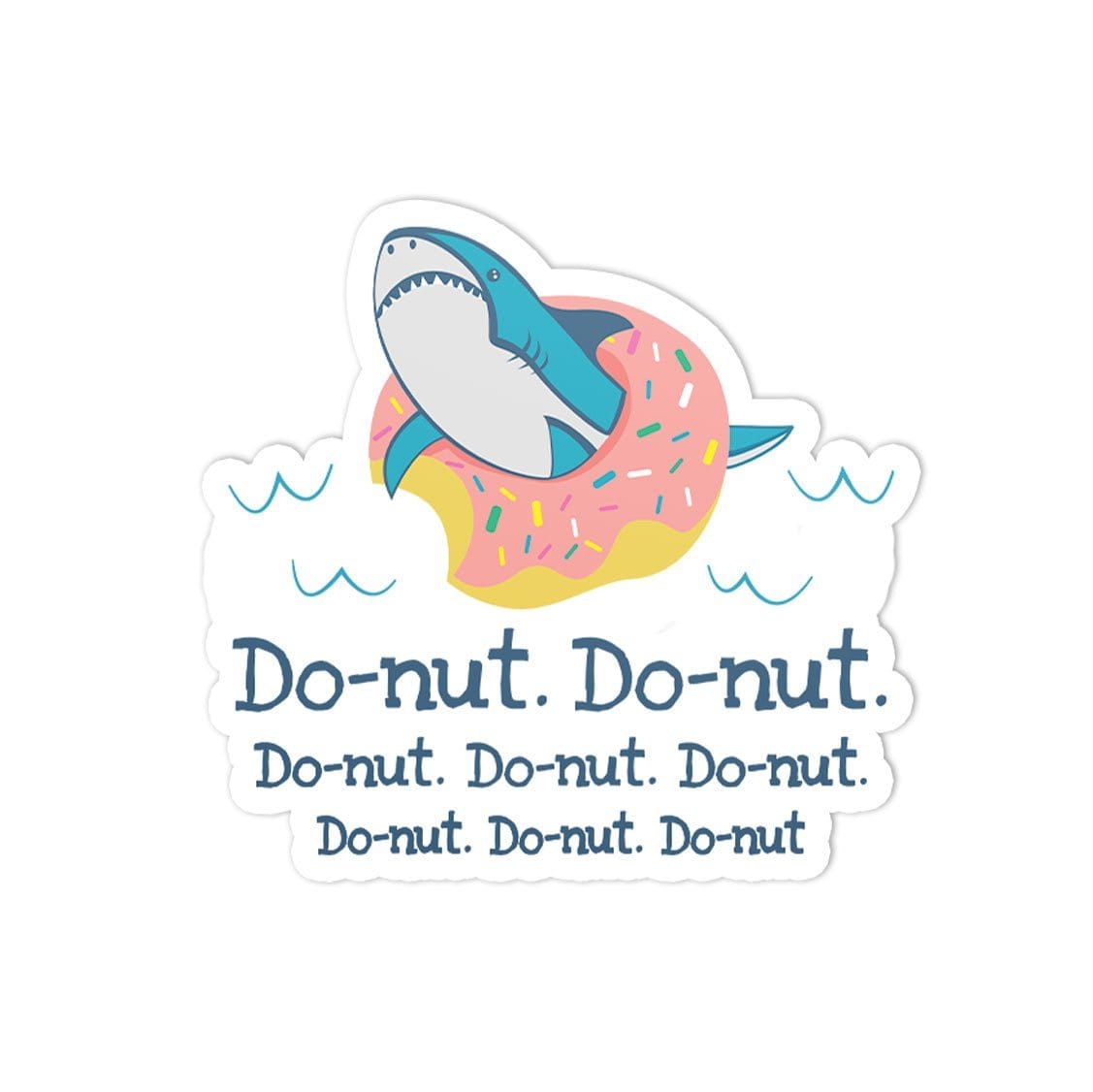 Do-nut Shark Sticker