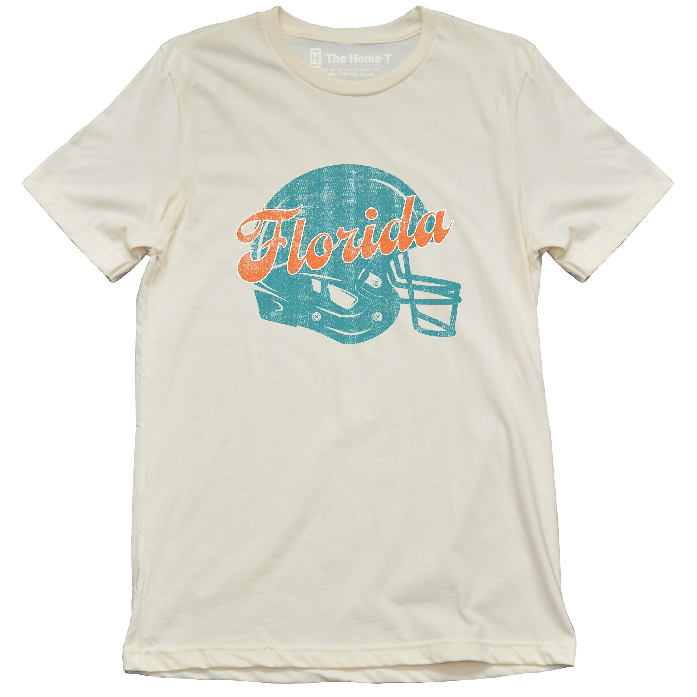 Vintage Football Florida (Aqua & Orange)