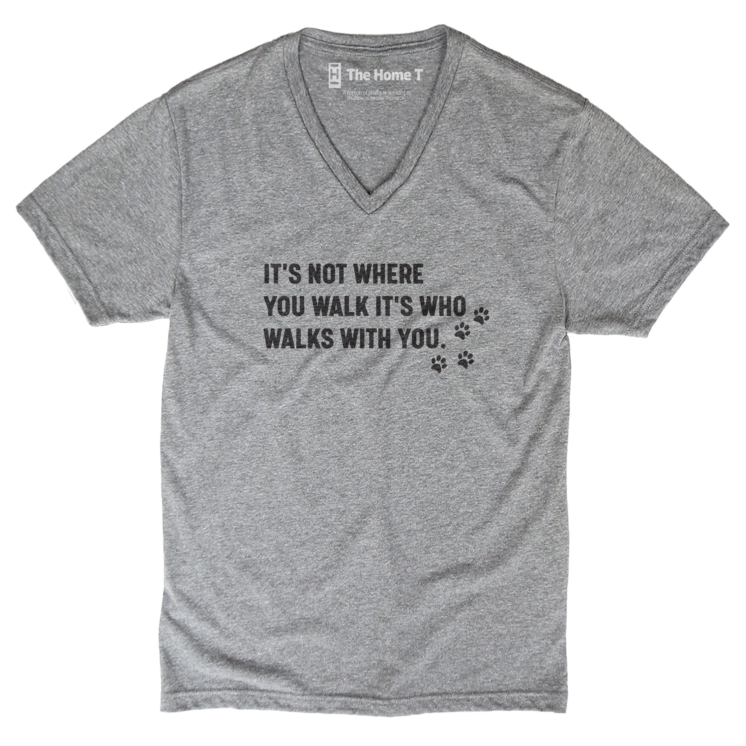 Walk With You Athletic Grey V-Neck