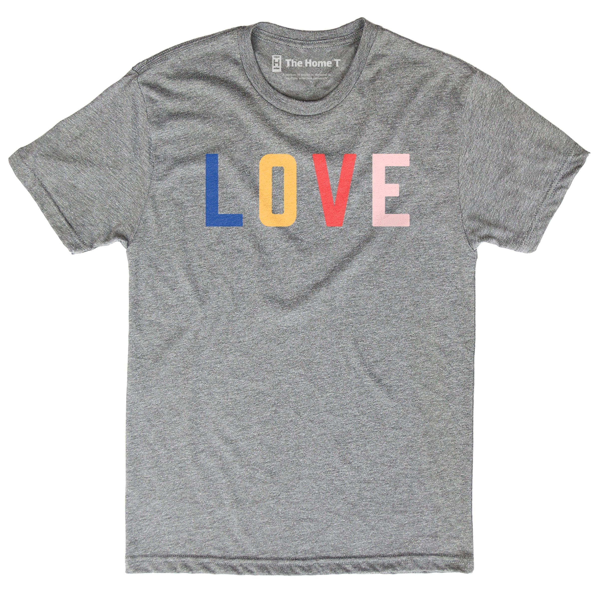 LOVE Color Pop Crew neck The Home T XS Crewneck T-shirt
