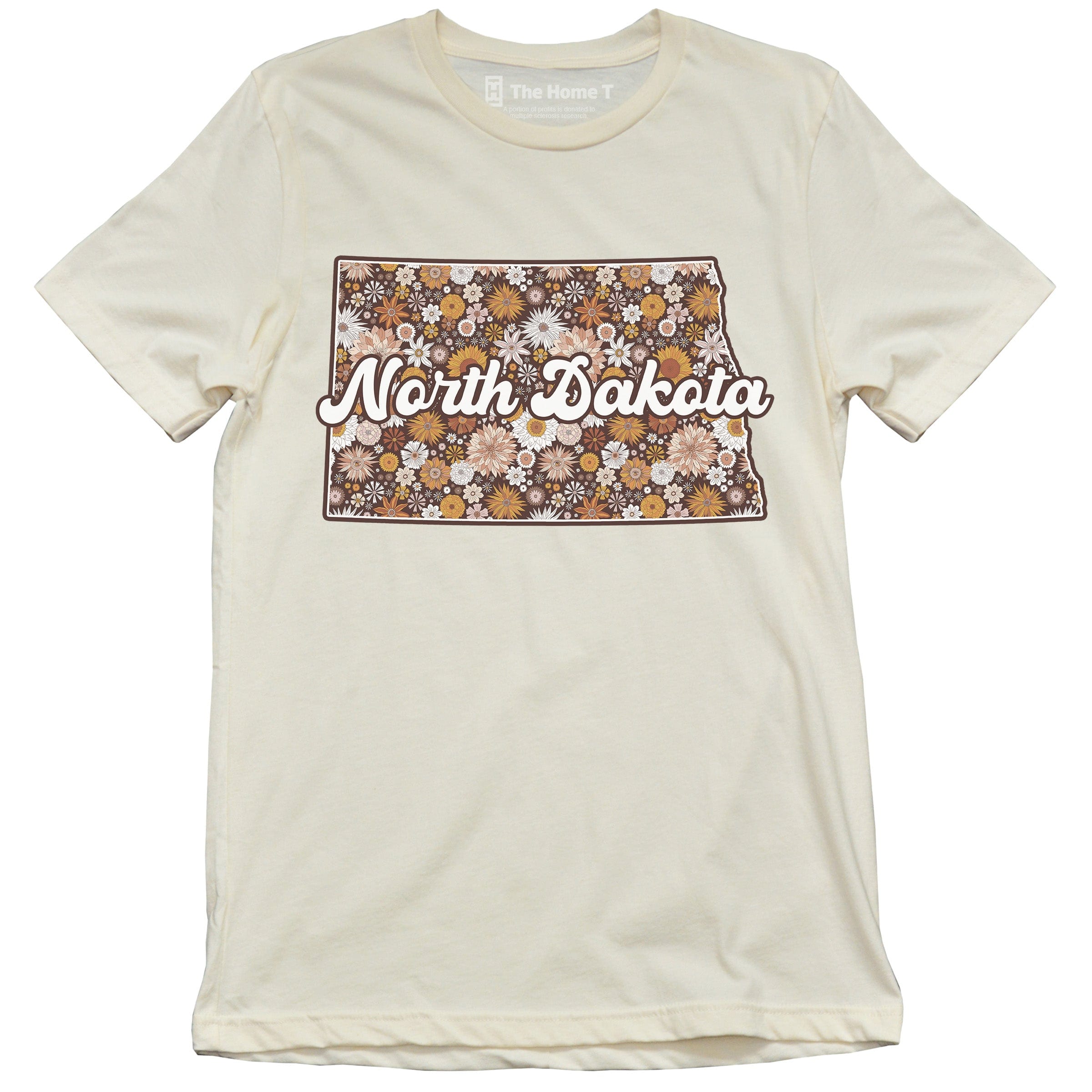 Retro Floral North Dakota