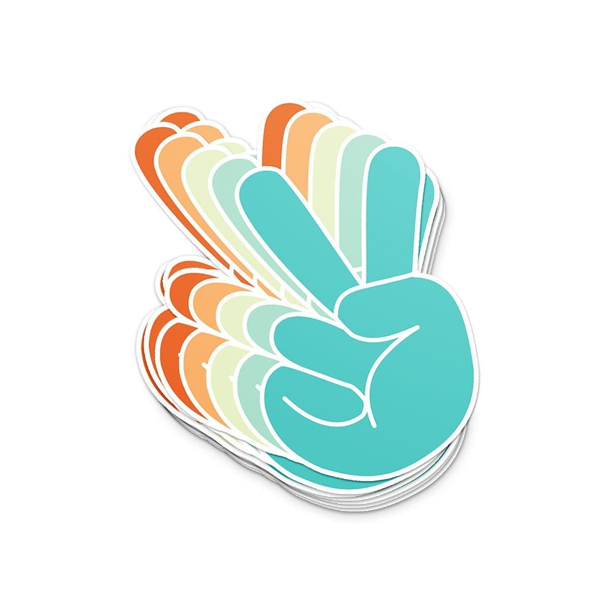 Multicolor Peace Sticker