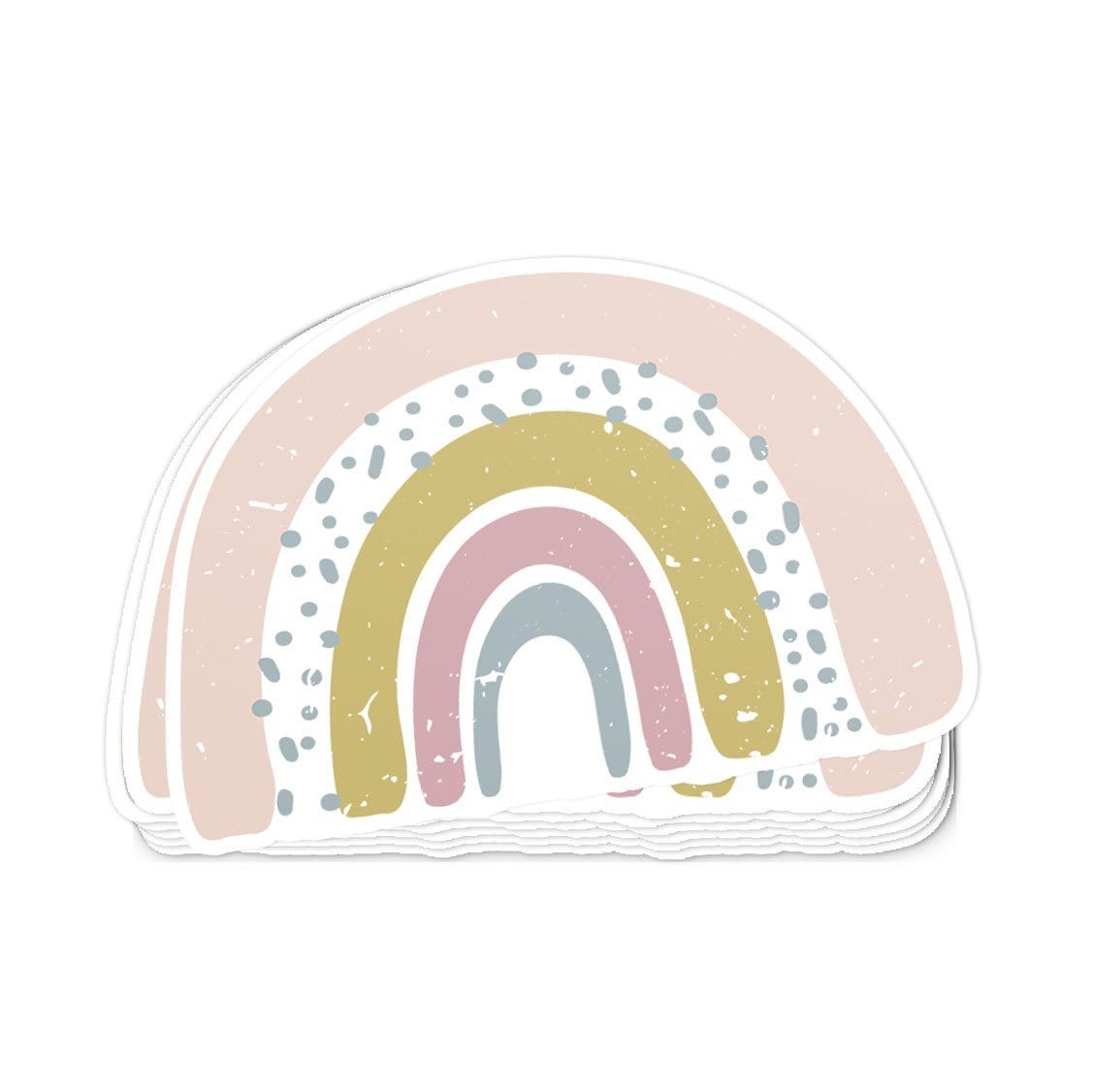 Pastel Rainbow Castle Sticker