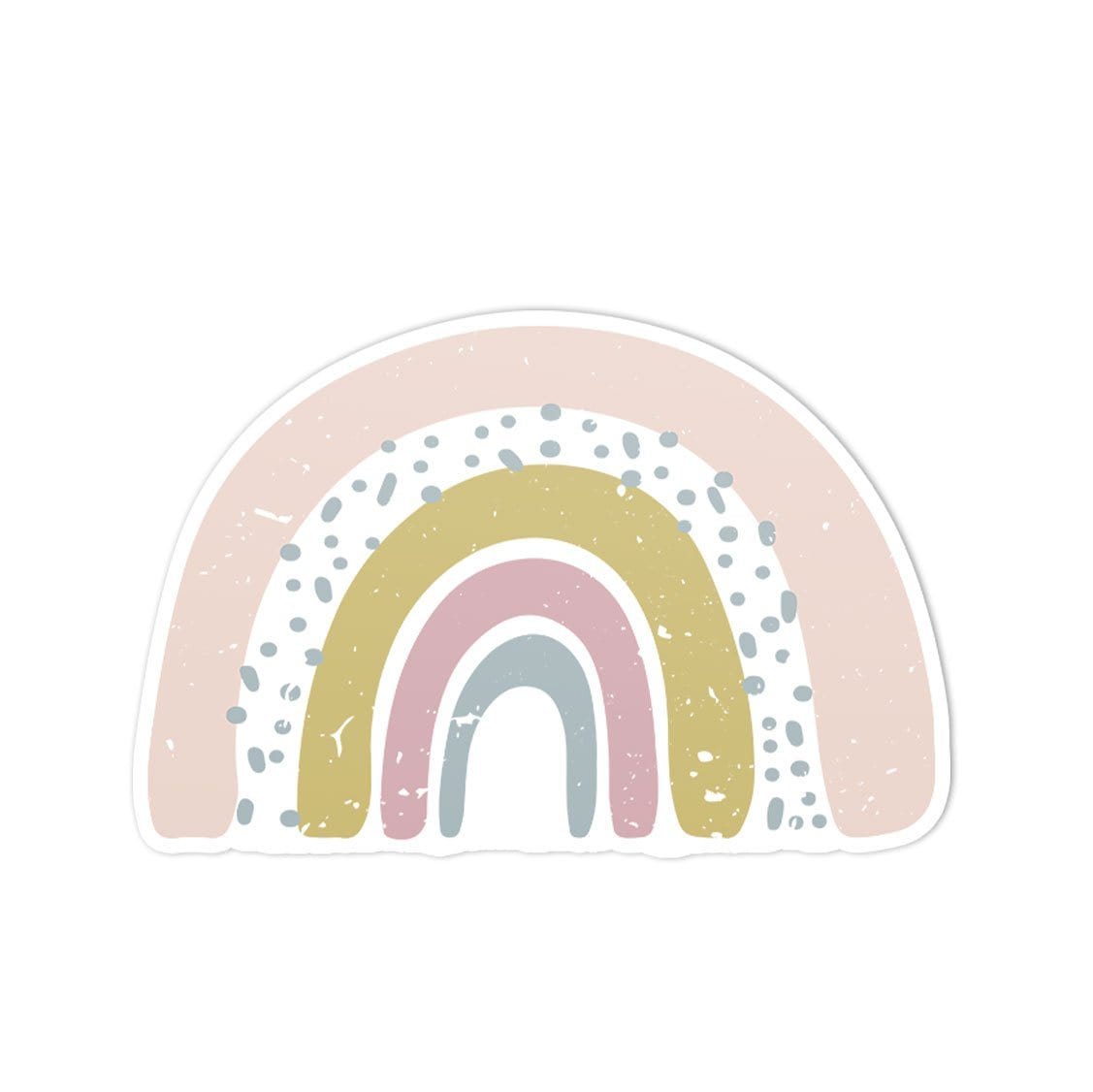 Pastel Rainbow Castle Sticker