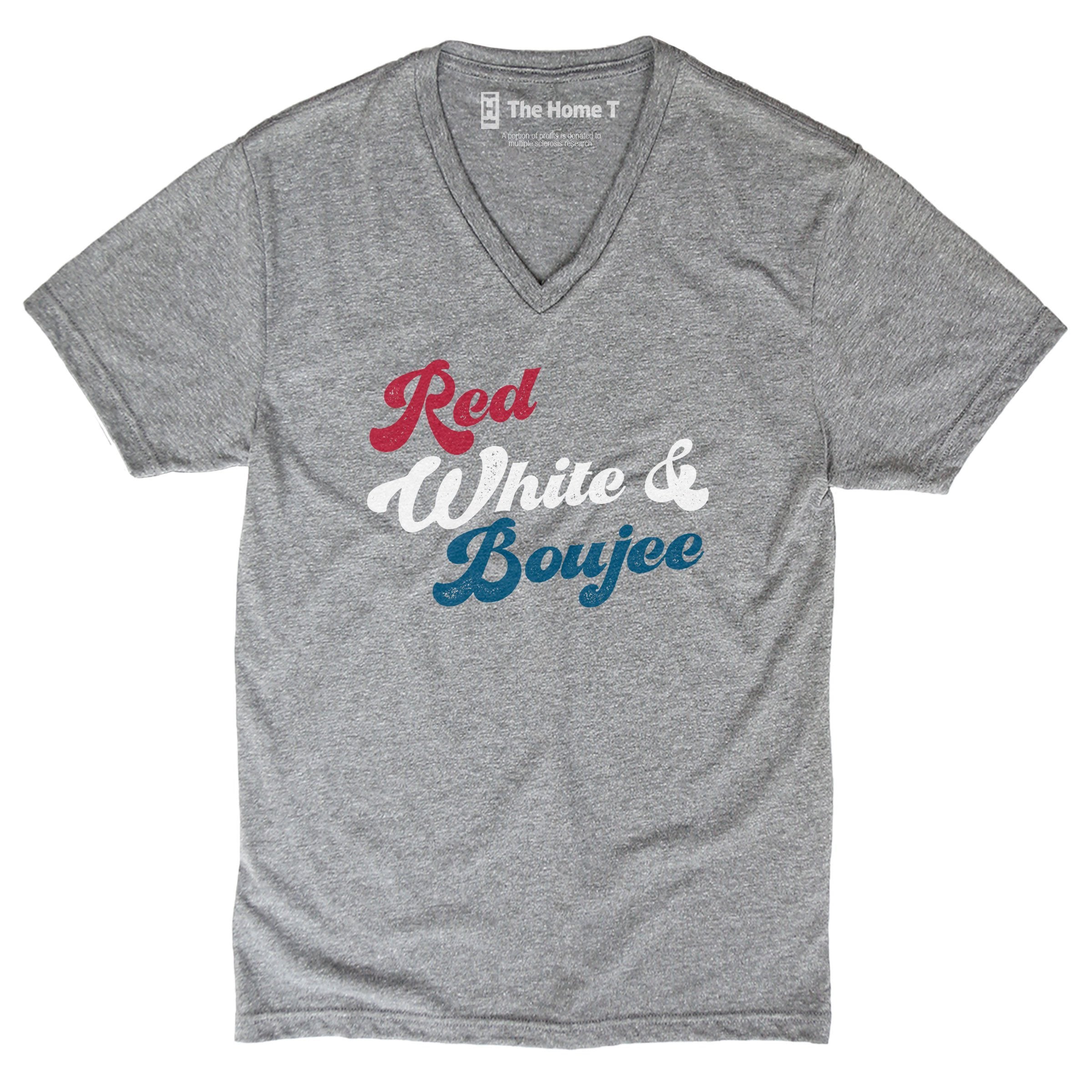 Red, White & Boujee The Home T XS V-Neck 
