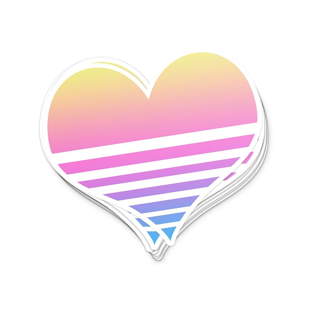 Retro Heart Sticker