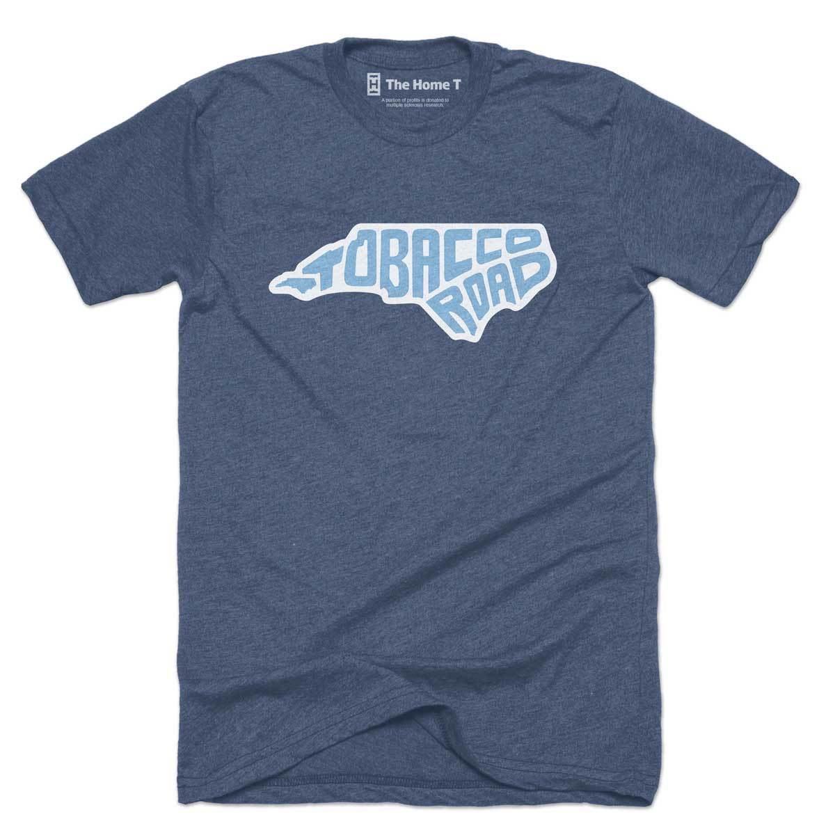 Tobacco Road Carolina Blue Crew Neck The Home T XS Navy