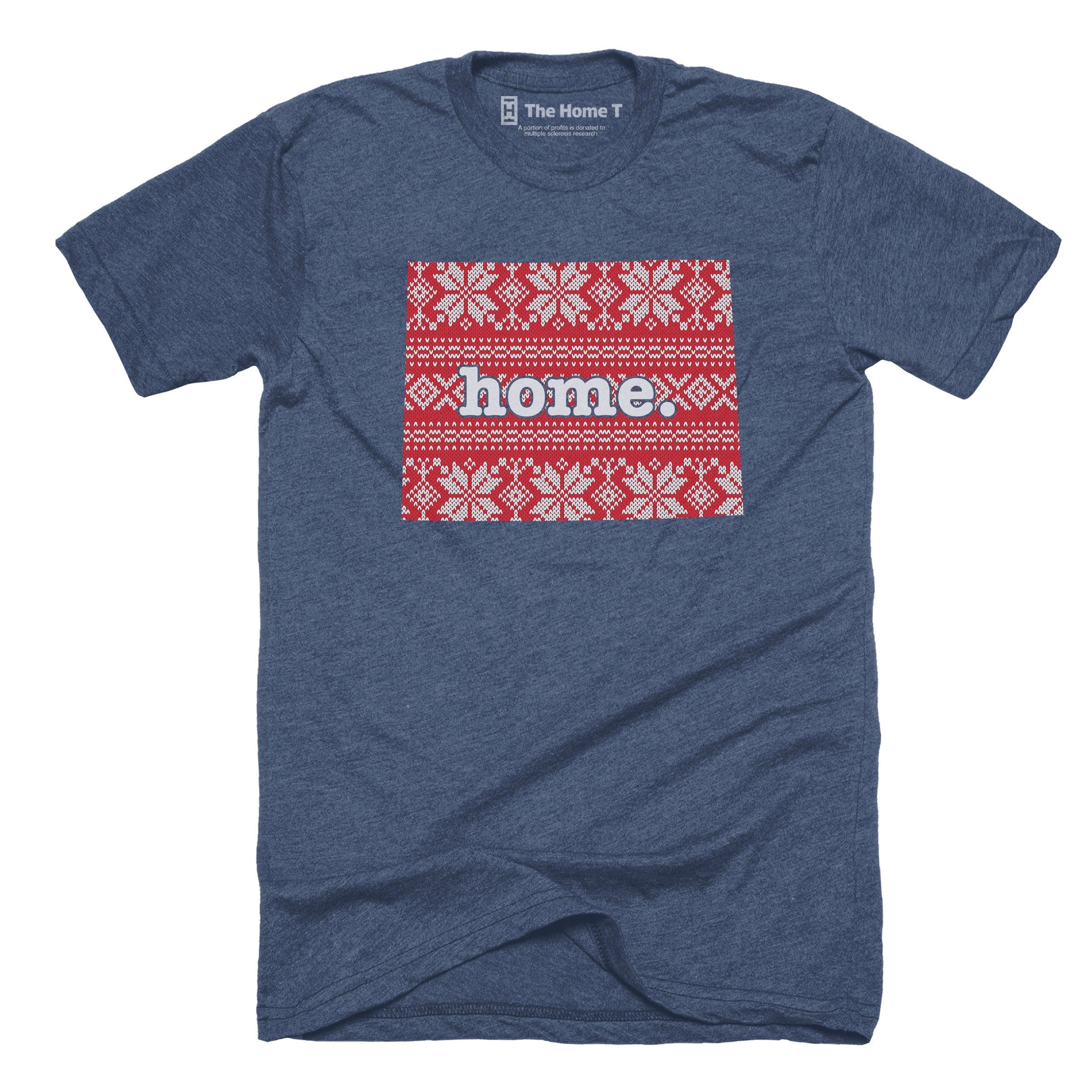 Wyoming Christmas Sweater Pattern Christmas Sweater The Home T XS Navy T-Shirt