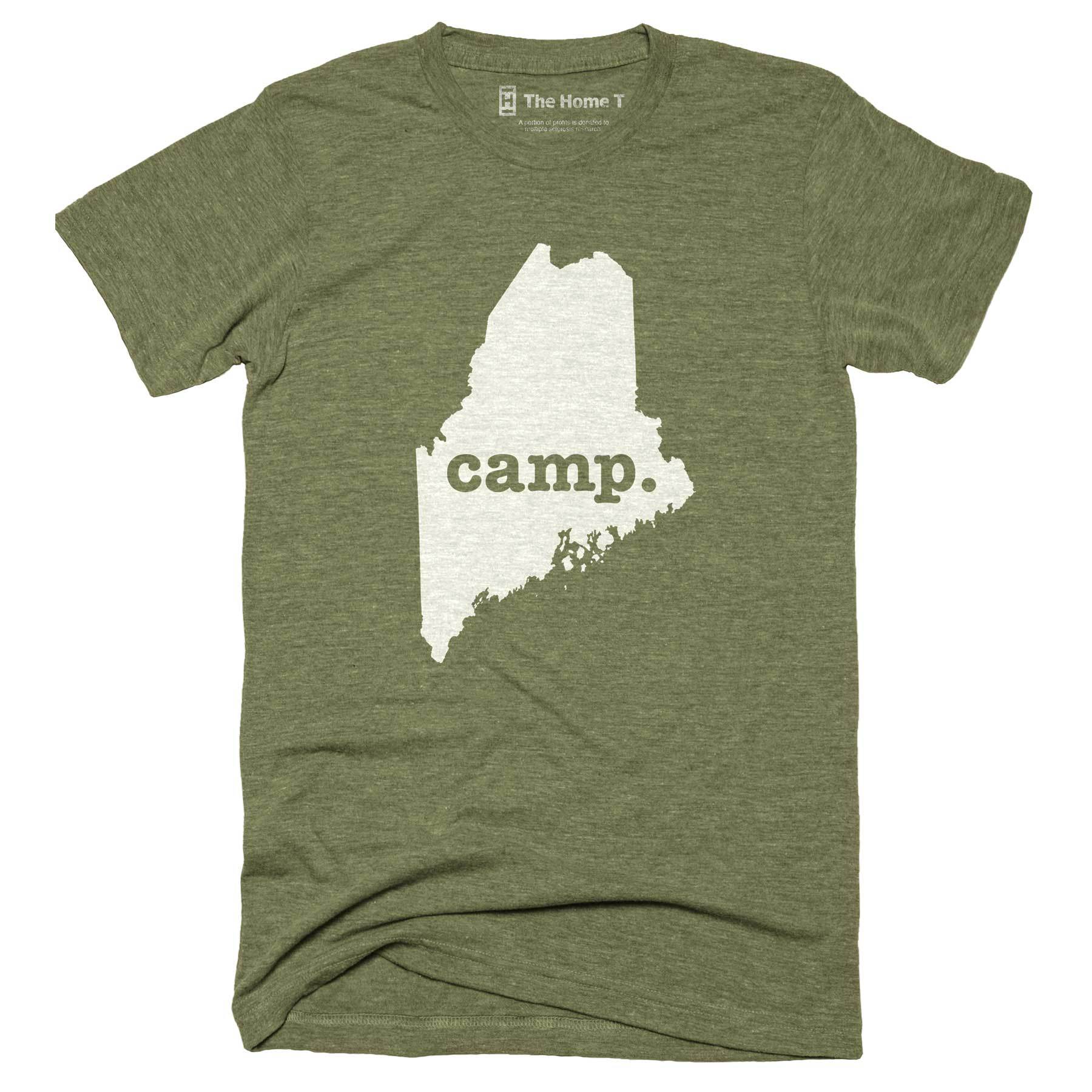 Maine Camp Home T-Shirt Outdoor Collection The Home T XXL Army Green