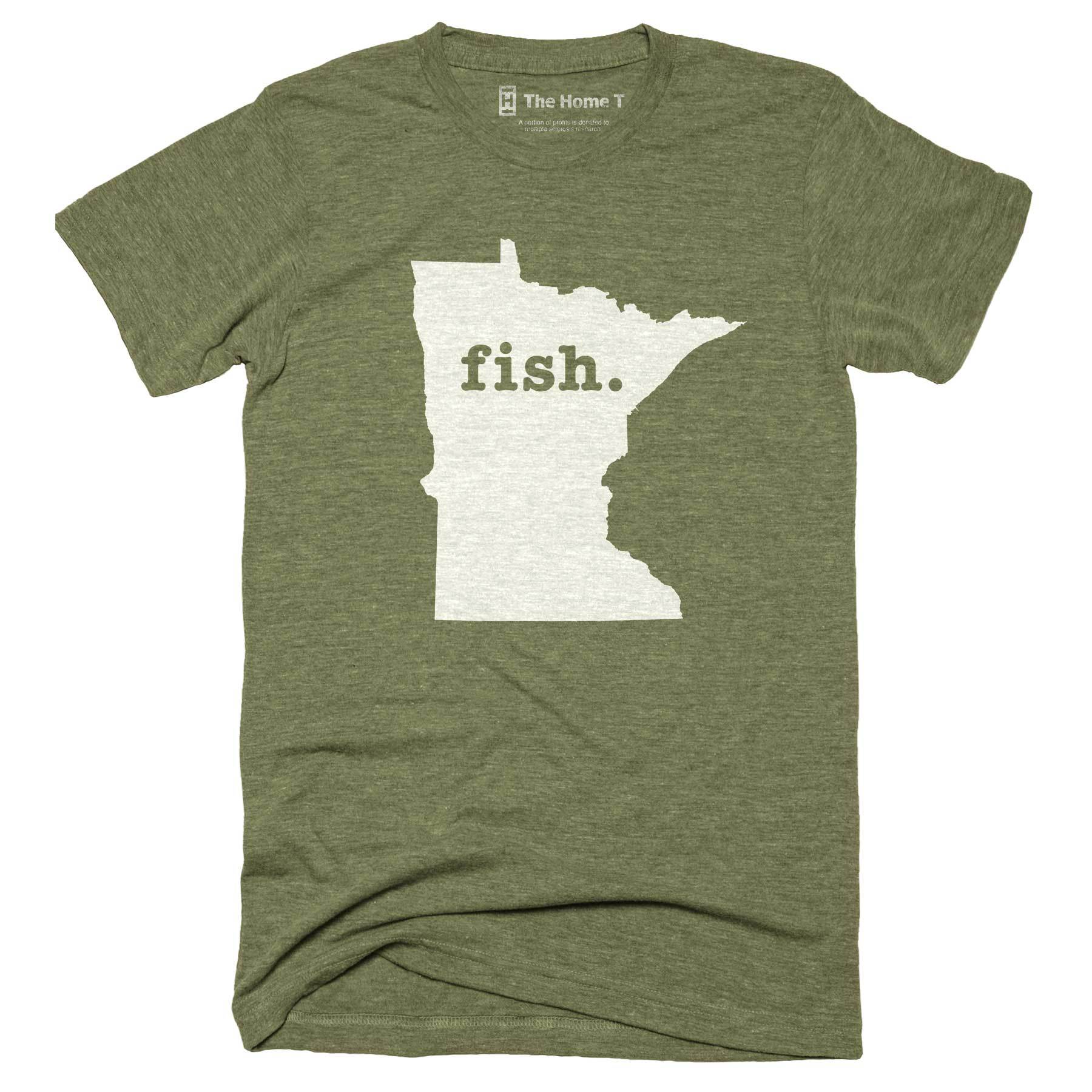 Minnesota Fish Home T-Shirt Outdoor Collection The Home T XXL Army Green