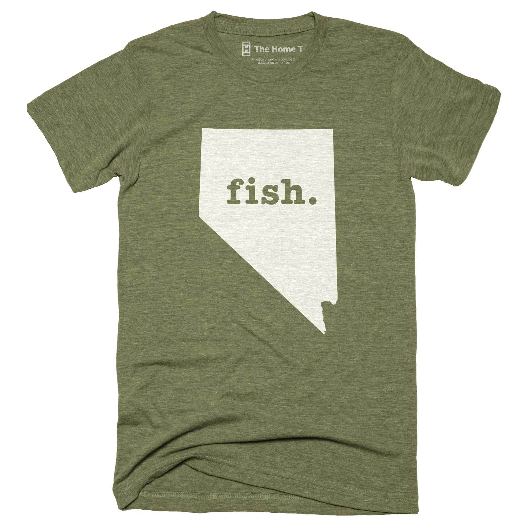 Nevada Fish Home T-Shirt Outdoor Collection The Home T XXL Army Green