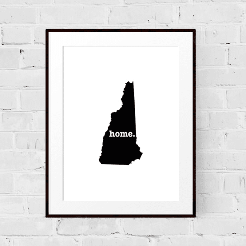 New Hampshire Art Print