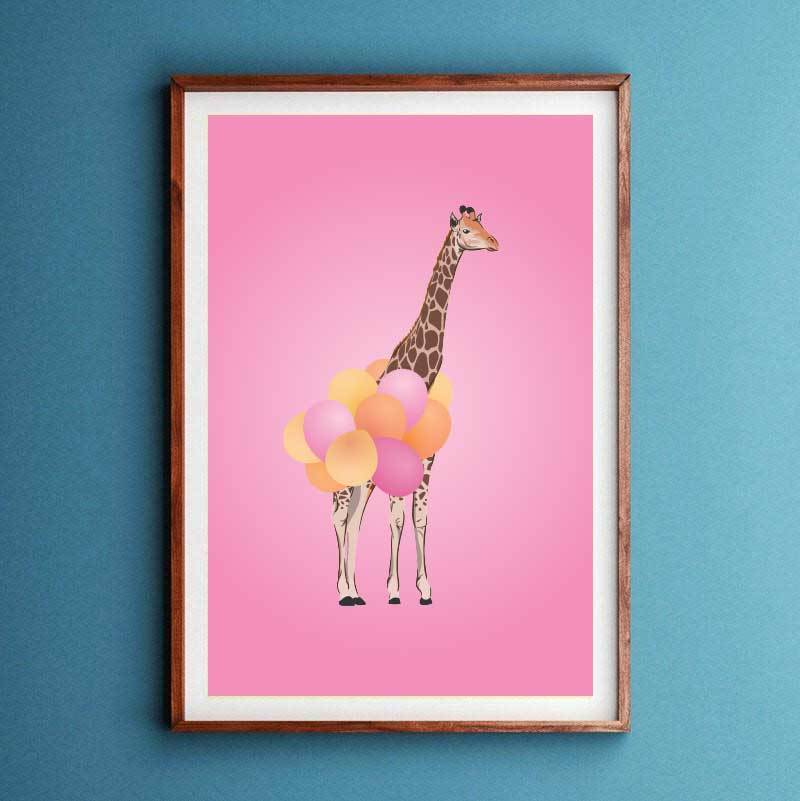 Giraffe Art Print