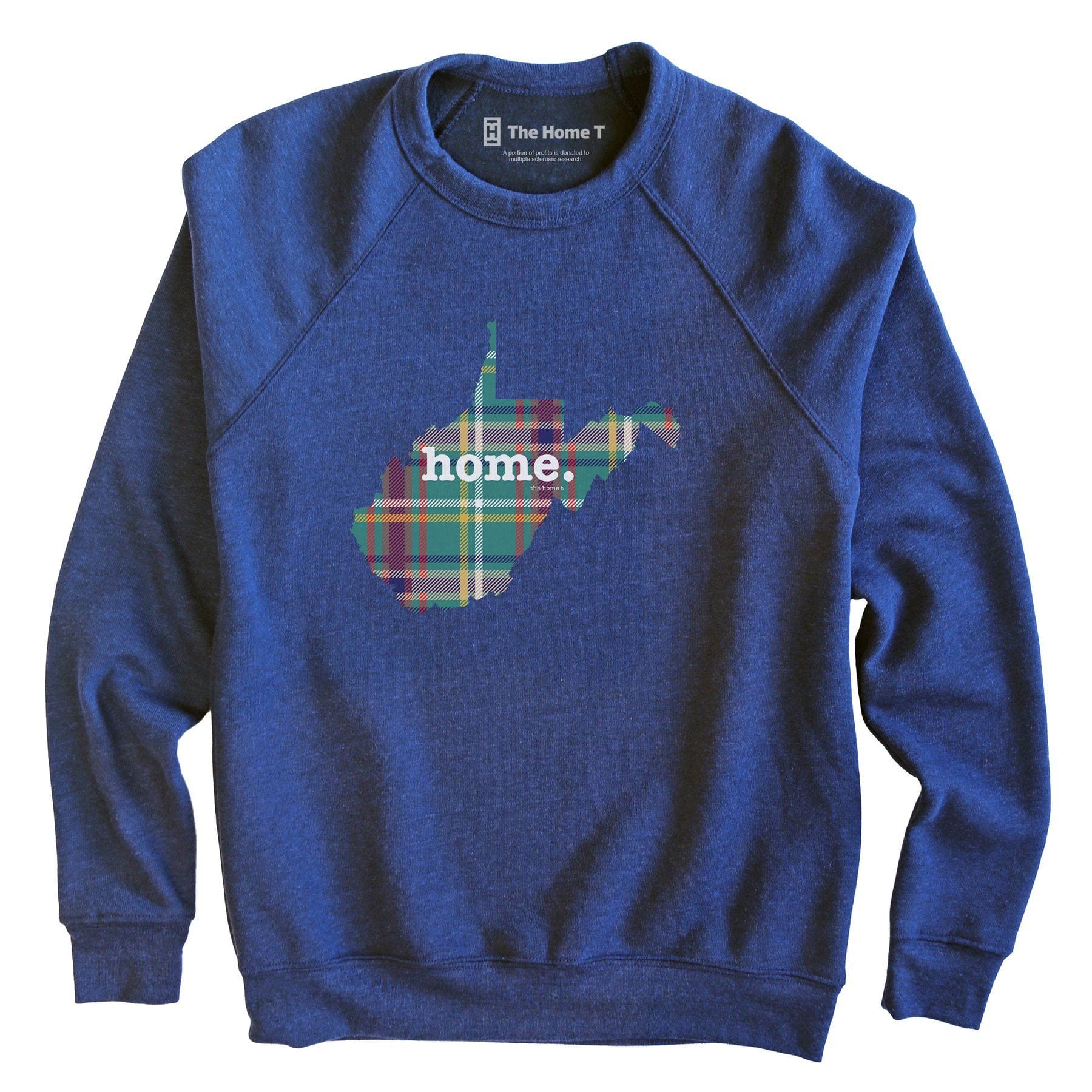 West Virginia Limited Edition Green Plaid Green Plaid The Home T XS Sweatshirt
