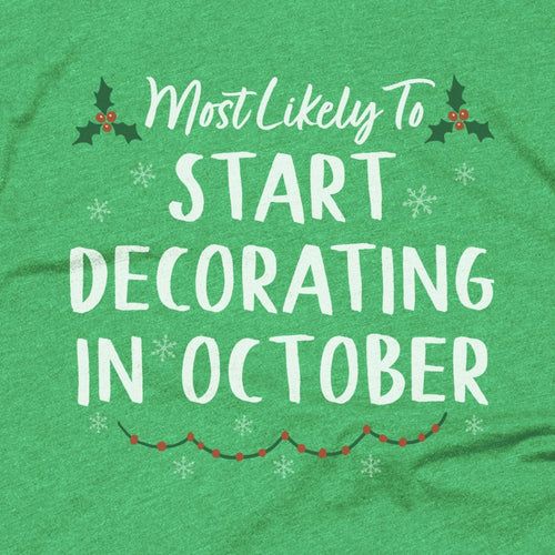 Start Decorating in October