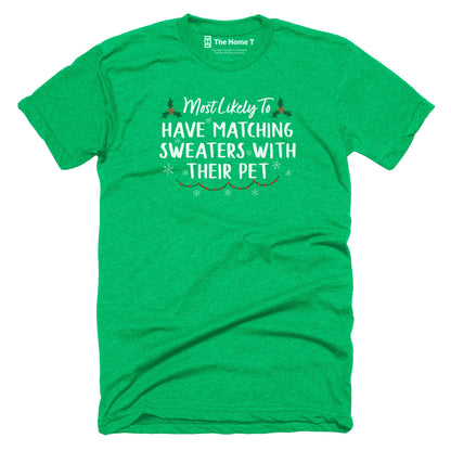 Have Matching Sweaters with their Pet Have Matching Sweaters with their Pet