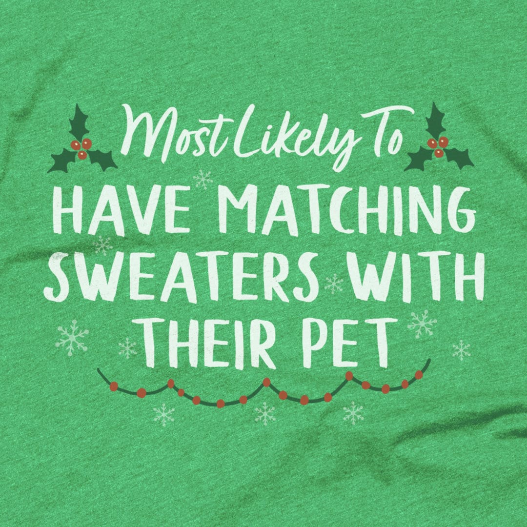 Have Matching Sweaters with their Pet Have Matching Sweaters with their Pet