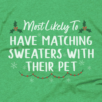 Have Matching Sweaters with their Pet Have Matching Sweaters with their Pet