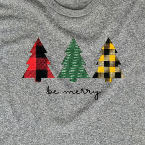 Be Merry Plaid Trees