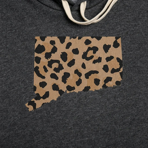 Connecticut Leopard Pattern Hoodie