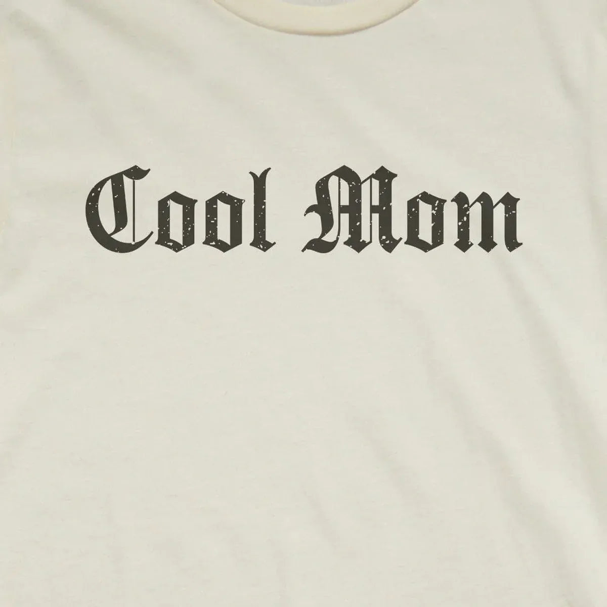 Cool Mom Blackletter design close-up