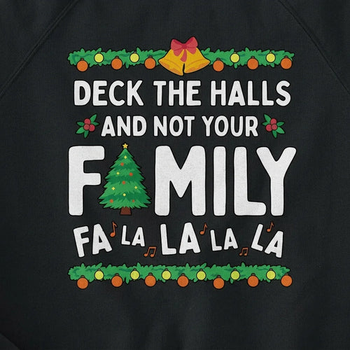 Deck the Halls. Not Your Family.