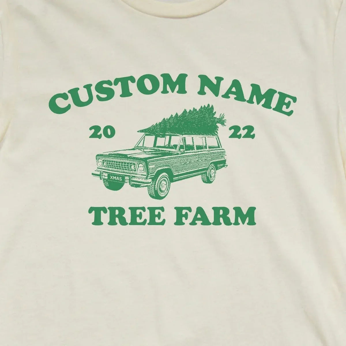 Family Name Tree Farm (Custom) design close-up