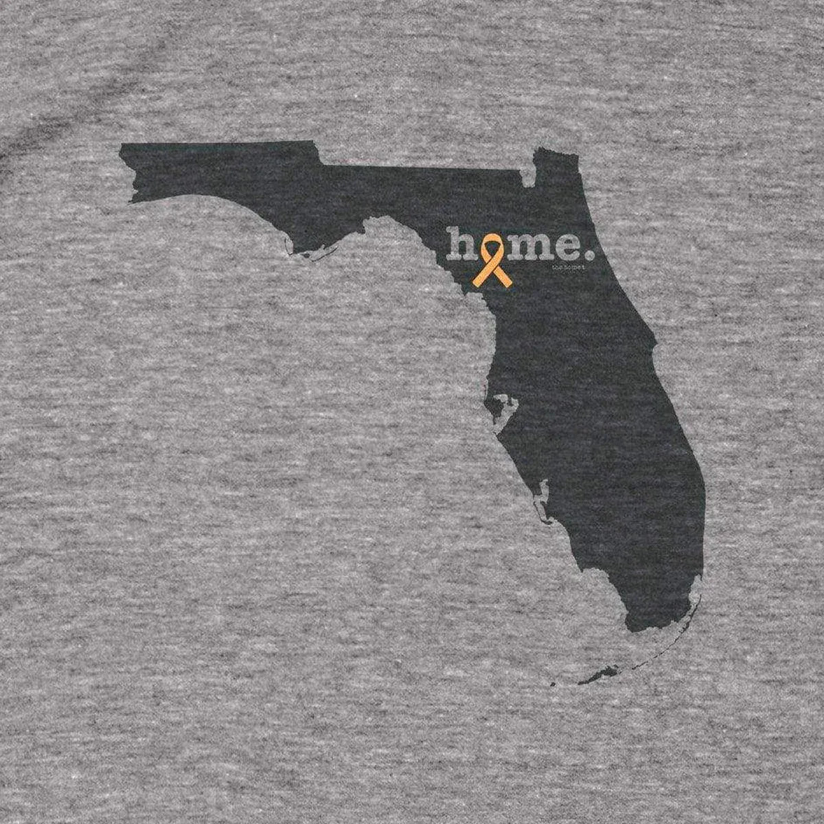 Florida Orange Ribbon design close-up