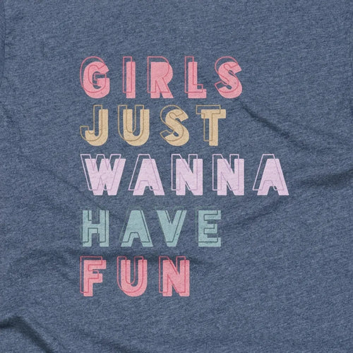 Girls Just Wanna Have Fun Navy