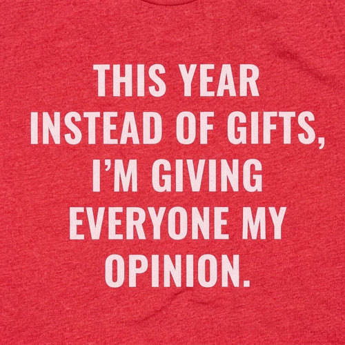Giving Everyone My Opinion