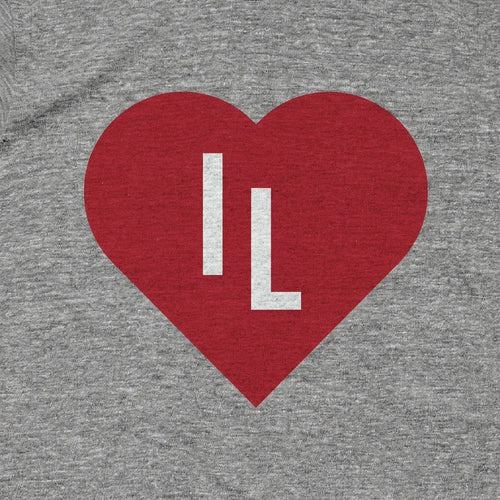 Illinois Red Heart