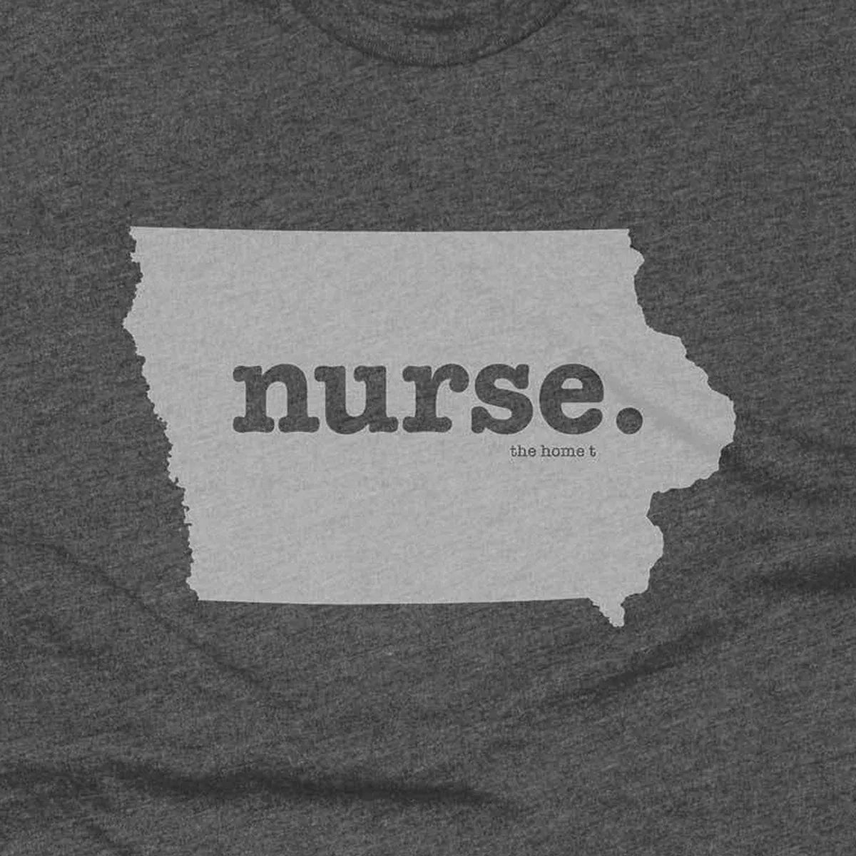 Iowa Nurse Home T-Shirt design close-up