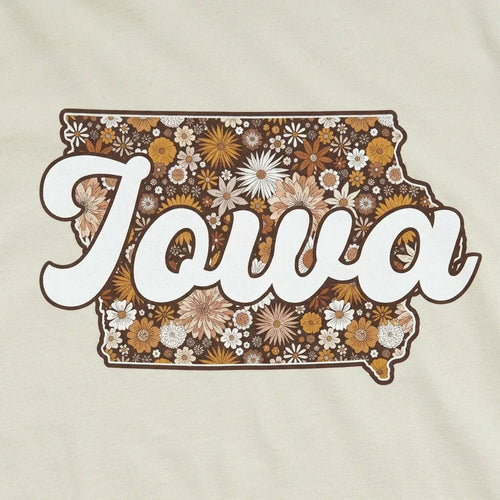 Retro Floral Iowa