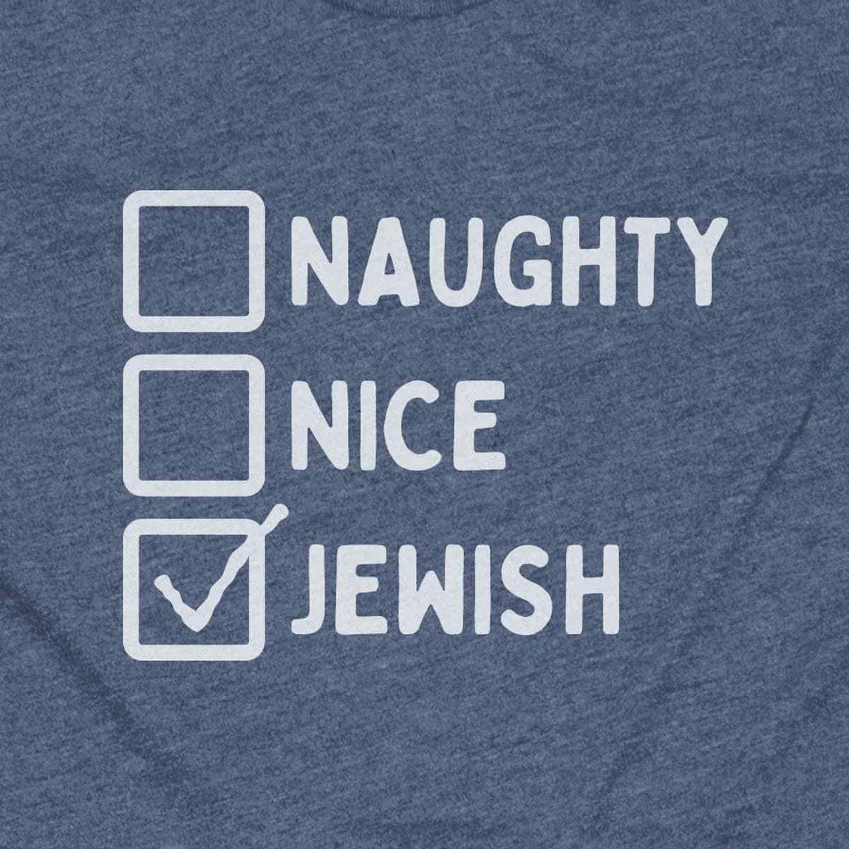 Jewish Checkmark design close-up
