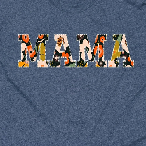 Mama Floral Stitched Letter