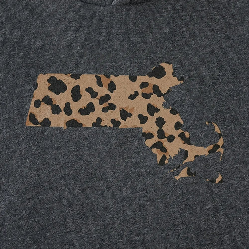 Massachusetts Leopard Pattern Hoodie
