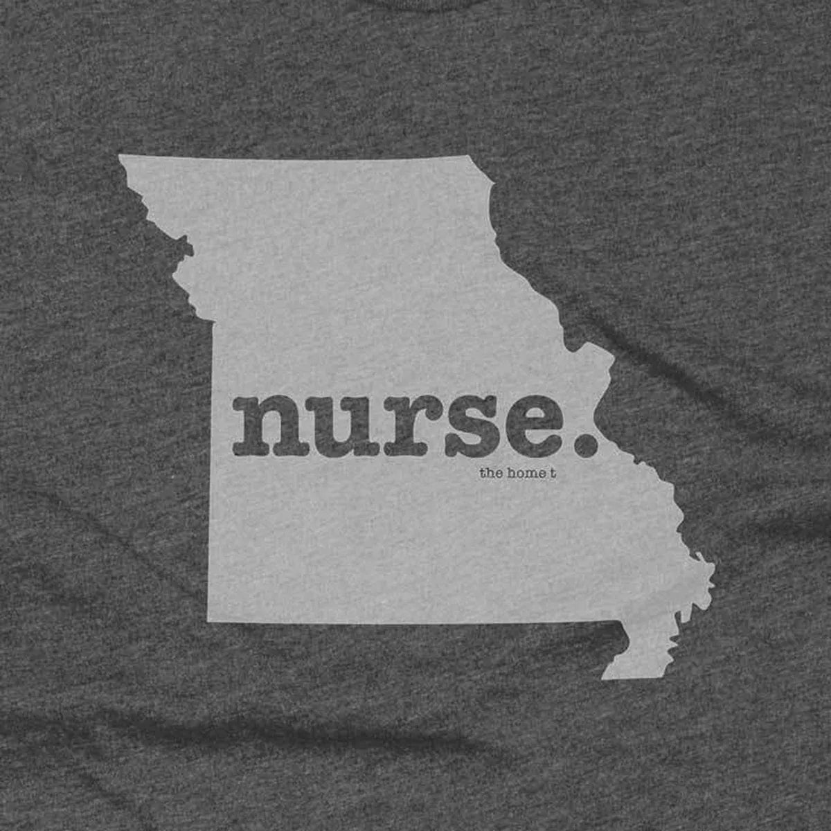 Missouri Nurse Home T-Shirt design close-up