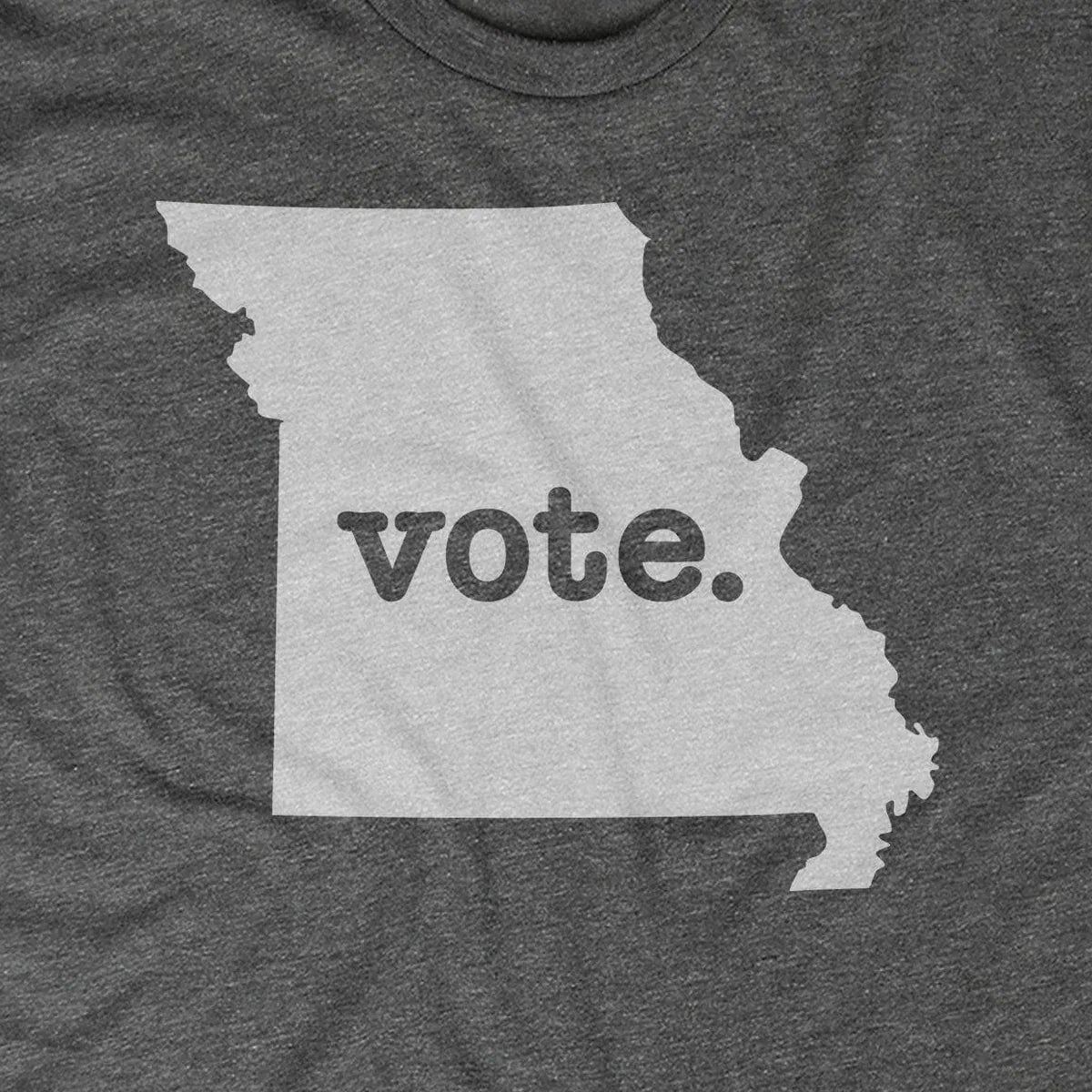 Missouri Vote Grey Home T design close-up