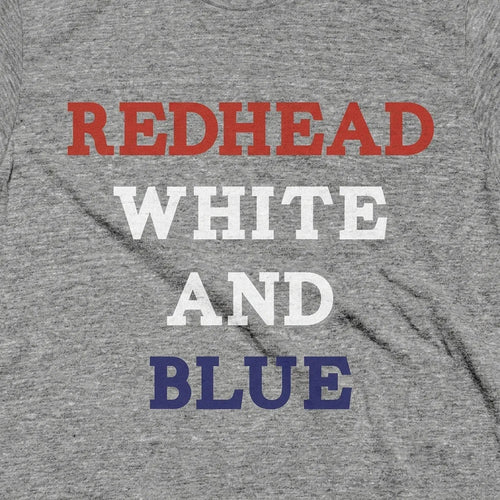 Red Head White and Blue