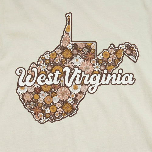 Retro Floral West Virginia